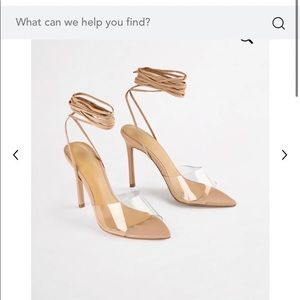 Tony Bianco Mistique Clear Vinyl/Lite Skin Capretto Heel